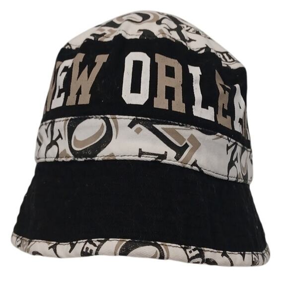 NEW ORLEANS Bucket Hat Black/White 12 Semperfi - Picture 1 of 6